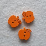 Guzik dziecięcy jabłko pomarańczowy