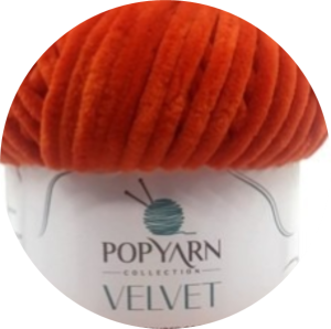 Velvet PopYarn 30 rudy