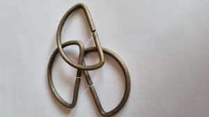 Półkole metalowe  40 mm mosiądz