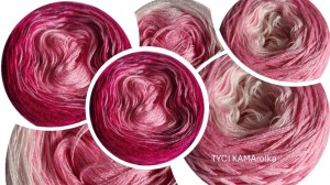  TyciROLKA 55 - zestaw 6x250m -  róże w amarancie