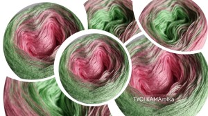  TyciROLKA 56 - zestaw 6x250m-  róż w jasnej zieleni