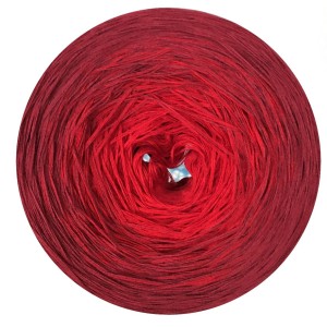 KamaROLKA Prawdziwe Ombre 01 (czerwony, bordo) bawełna/akryl