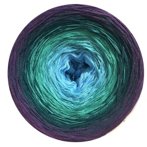 125 KamaROLKA (turkus, zielony turkus, morska zieleń, fiolet) bawełna/akryl