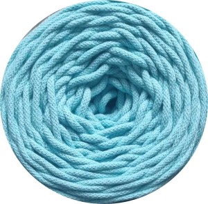 KamaLINKA  329A aqua 4mm sznurek bawełniany 