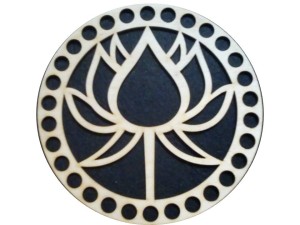 Komplet baza koszyka: dno 17 cm + wieczko 15 cm folk 68