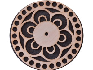 Komplet baza koszyka: dno 17 cm + wieczko 15 cm folk 93