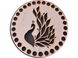 Komplet baza koszyka: dno 17 cm + wieczko 15 cm folk 87