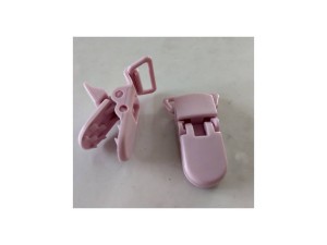 Klips do szelek plastikowy 20 mm różowy