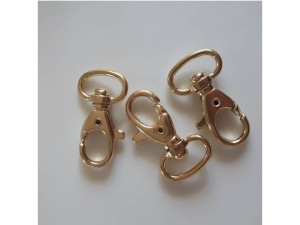 Karabińczyk do breloka złoty  15mm  35mm dł