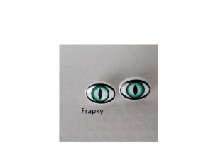 Oczy 16 x 25 mm zielone N