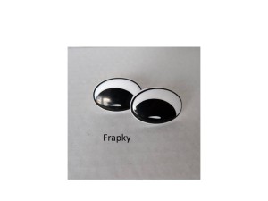 Oczy 20 x 30 mm czarne z kreska N