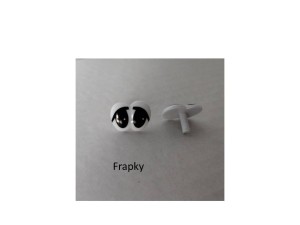 Oczy 14 x 19mm podwójne z kropką N
