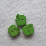 Guzik dziecięcy  jabłko zielony