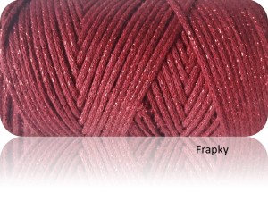 Macrame Cotton Lurex Yarnart  739 bordowy/nitka bordowa