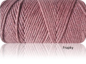 Macrame Cotton Lurex Yarnart  743 róż antyczny/nitka róż antyczny