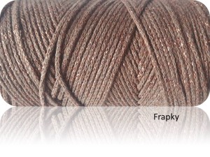 Macrame Cotton Lurex Yarnart  742 brąz/nitka brąz