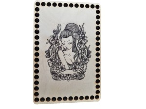 Komplet baza koszyka: dno + wieczko 17 x24 cm nadruk KB