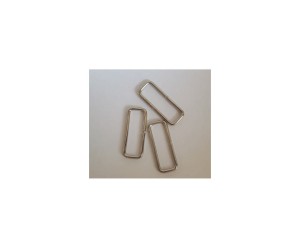 Ramka metalowa 36 x 15 mm srebrna