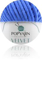 Velvet PopYarn 28 niebieski