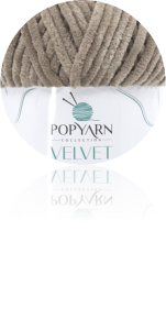 Velvet PopYarn 17 ciemny beż