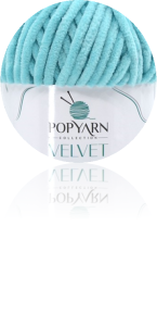 Velvet PopYarn 19 turkus jasny