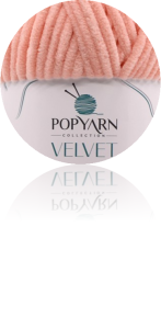 Velvet PopYarn 21 brzoskwinia