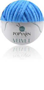 Velvet PopYarn 27 niebieski