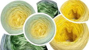  TyciROLKA 60 - zestaw 12x250m -  banan-zielony-błękit