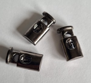 Stoper metal 22 x 10x5 mm czarne srebro