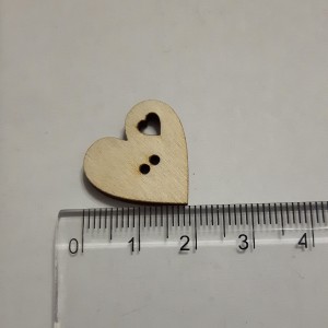 Zawieszka drewniana  serce 20mm  