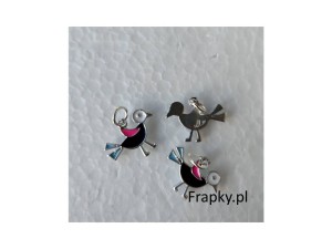 Zawieszka metalowa ptaszek 15 x 20 mm
